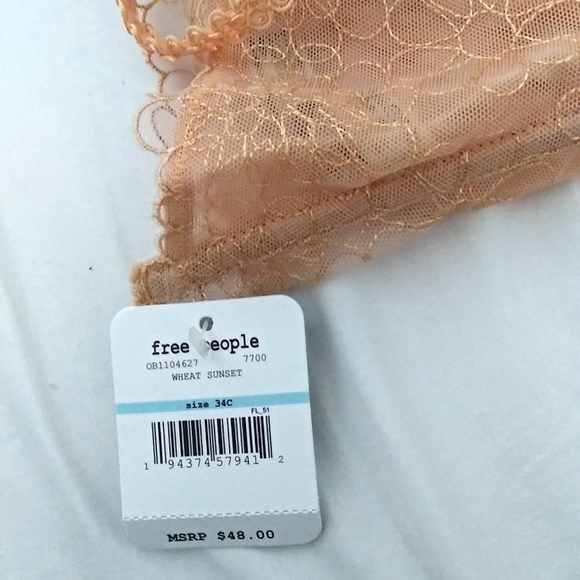 🦋Free People Lucia Underwire Bra 34C NWT - Picture 7 of 8